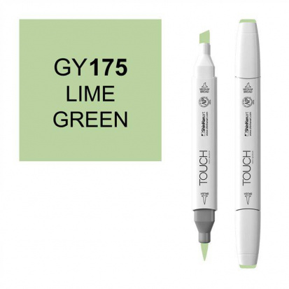 Маркер "Touch Brush" 175 зеленый лайм GY175
